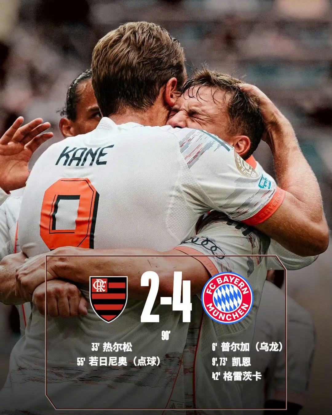 拜仁横扫希腊，奥亚尔萨瓦尔扛起全队